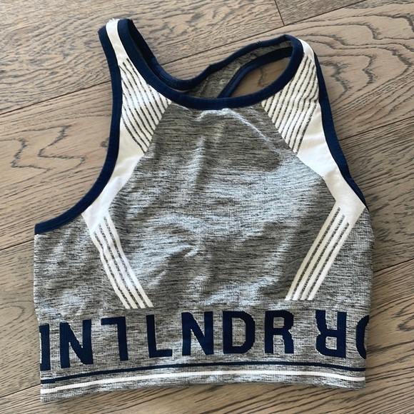 LNDR AERO DYNAMIC SPORTS BRA GREY MARL XS/S seamless longline - Picture 2 of 4